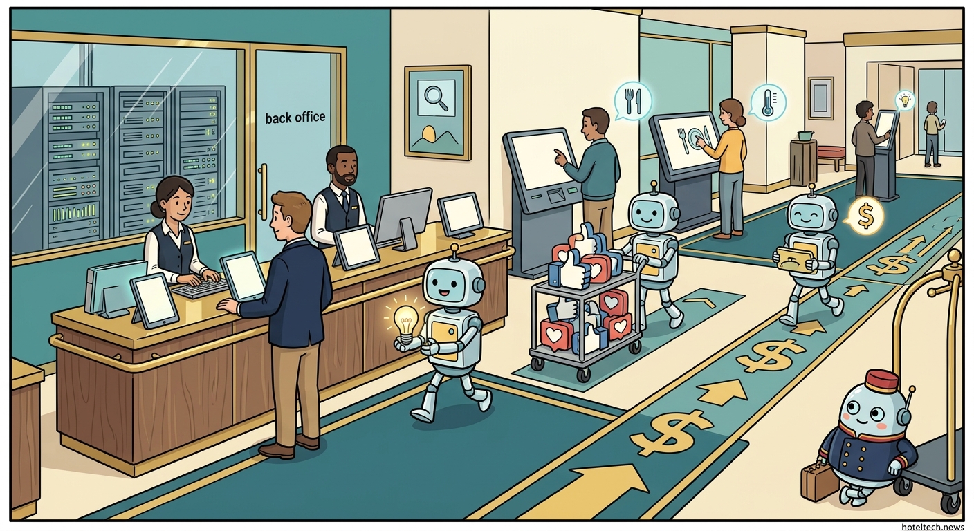 IHG AI Search, RMS TrustYou, Cloudbeds OTA Ads, IRIS Room Service, Nonius CoolAutomation